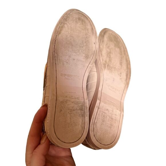 Sperry Vida Croc Nubuck Boat Shoes Pink Size 6 - Picture 7 of 8
